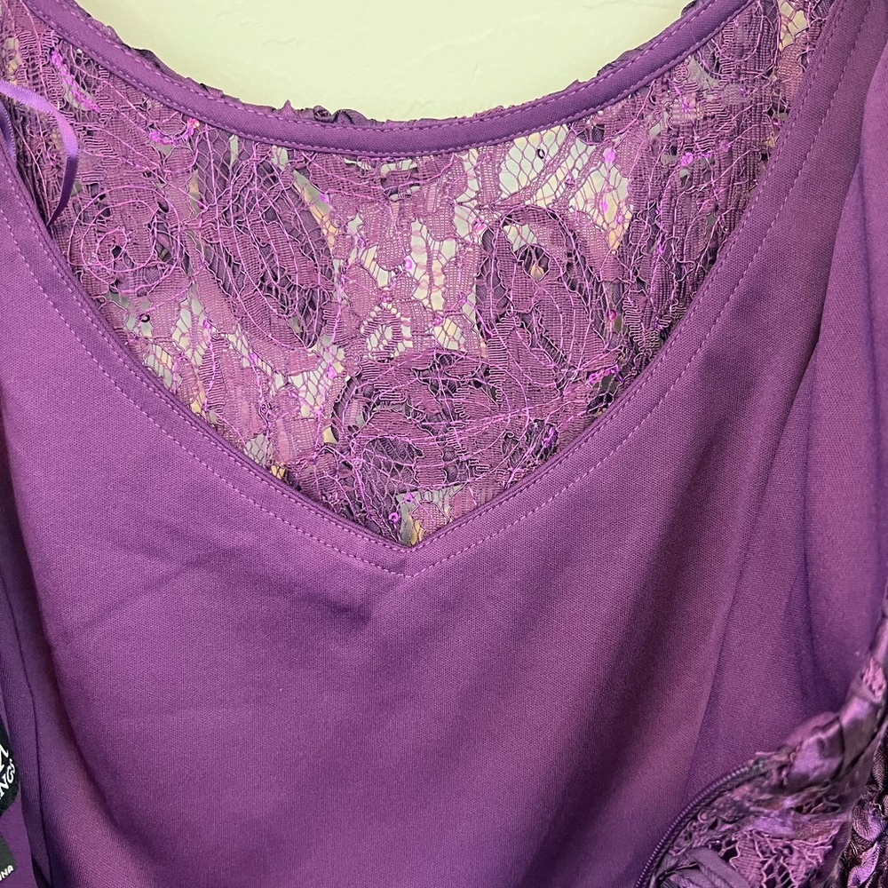 NWT Alex Evenings Formal Dress Rosette A Line Gown - Picture 12 of 15